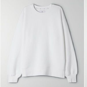 white TNA crewneck sweater